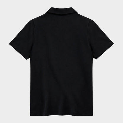 Marlborough Breezy Tailored Short Sleeve Polo Black