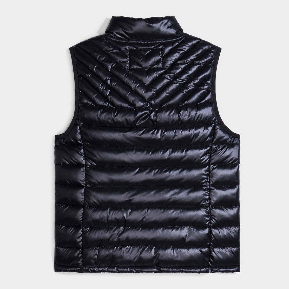 Marlborough Hi-Gloss Puffer Vest Black
