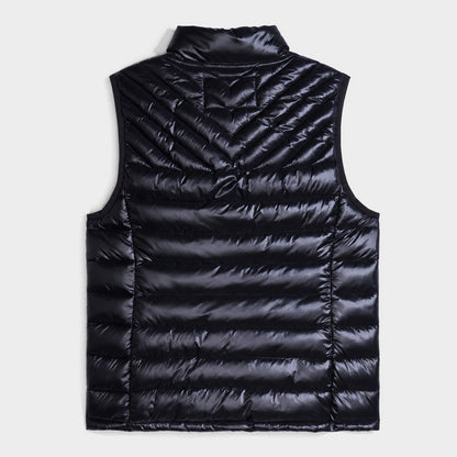 Marlborough Hi-Gloss Puffer Vest Black