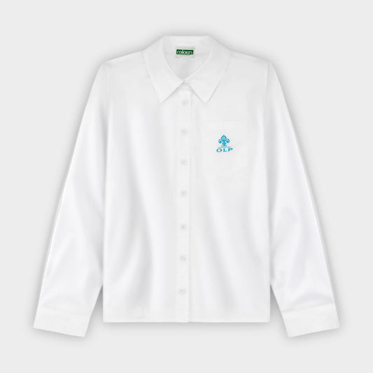 AOLP Long Sleeve Button Down Shirt White