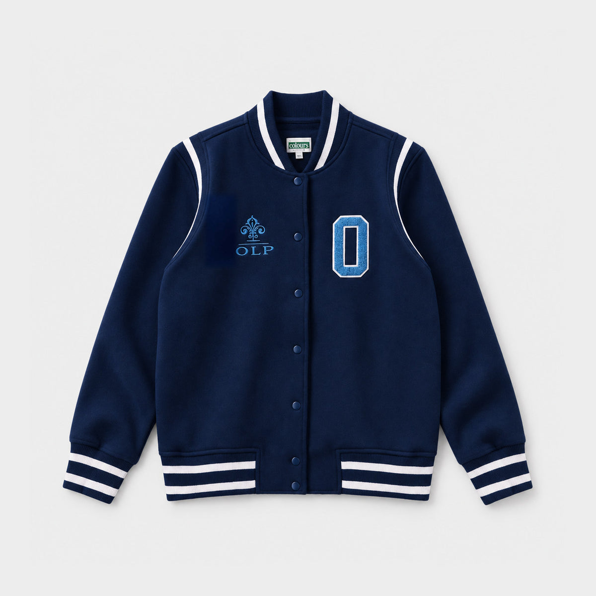 AOLP Fleece Varsity Jacket Navy