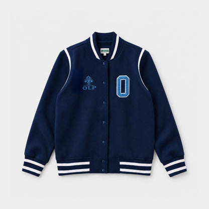 AOLP Fleece Varsity Jacket Navy