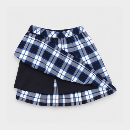 AOLP Plaid Pleated Skirt with Bike Shorts