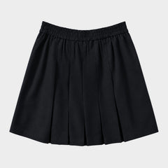 Marlborough Pleated Skirt with Bike Shorts Black