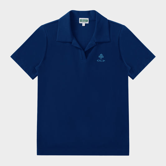 AOLP Breezy Tailored Short Sleeve Polo Navy