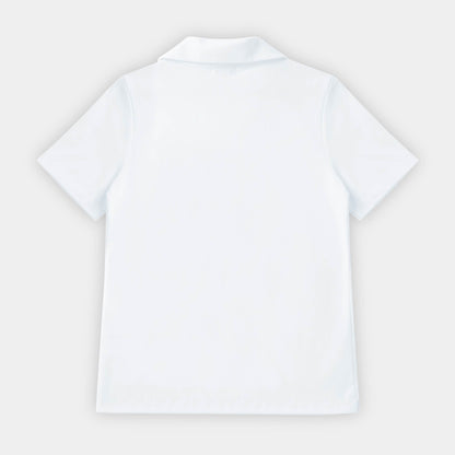 AOLP Breezy Tailored Short Sleeve Polo White