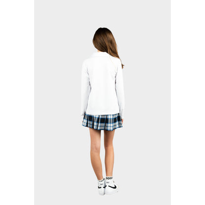 AOLP Cozy Long Sleeve Polo White