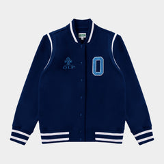 AOLP Fleece Varsity Jacket Navy