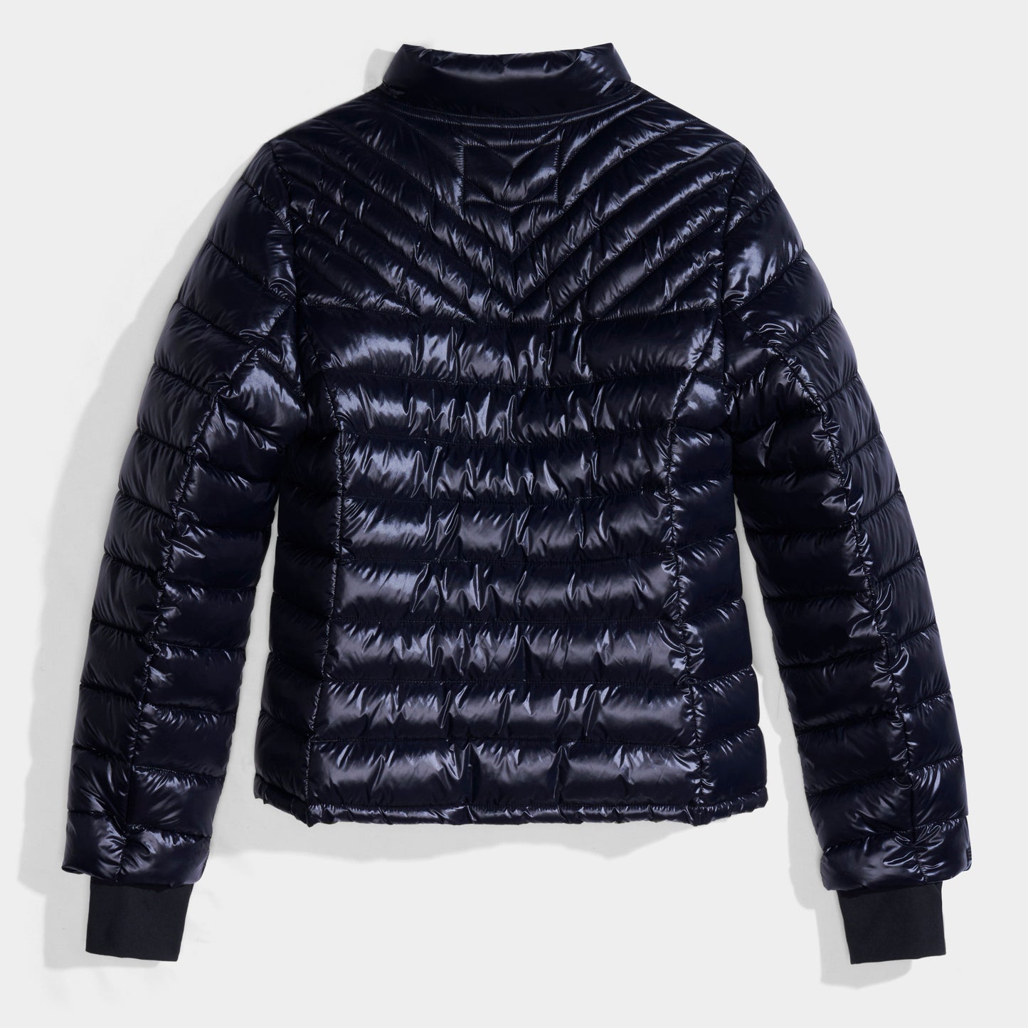 AOLP Hi-Gloss Puffer Jacket Black