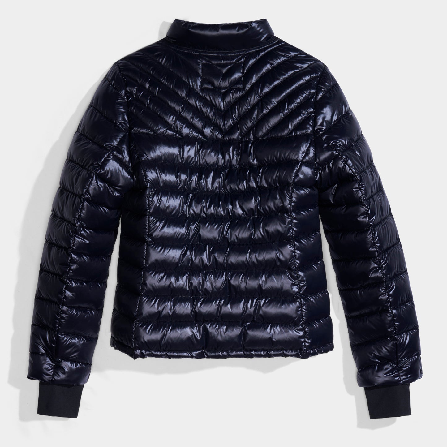 AOLP Hi-Gloss Puffer Jacket Black