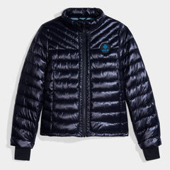 AOLP Hi-Gloss Puffer Jacket Black