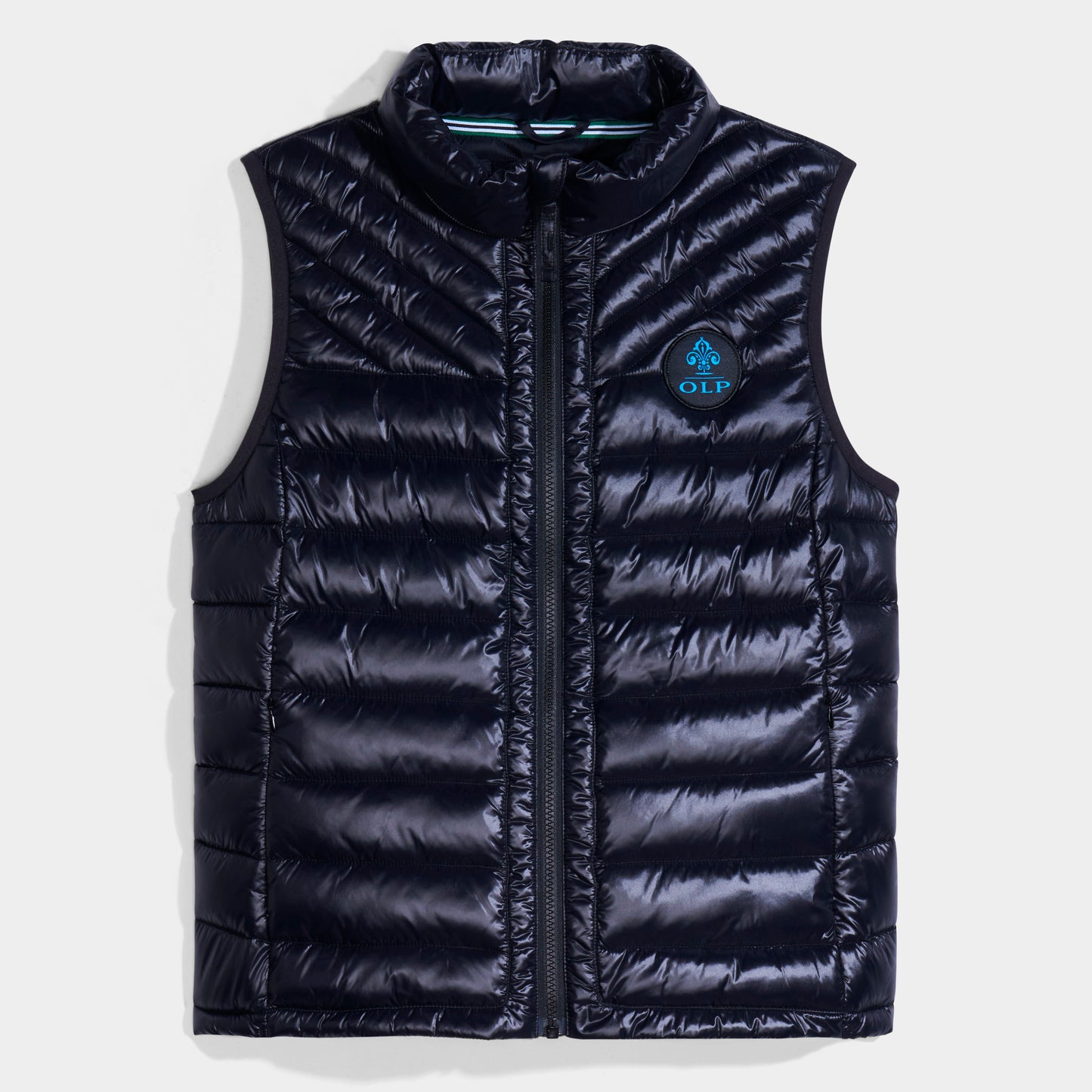AOLP Hi-Gloss Puffer Vest Black
