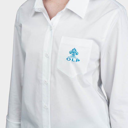AOLP Long Sleeve Button Down Shirt White