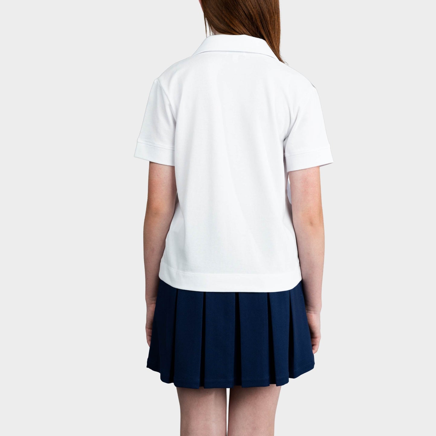 AOLP Breezy Boxy Short Sleeve Polo White