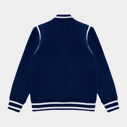 AOLP Fleece Varsity Jacket Navy