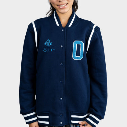 AOLP Fleece Varsity Jacket Navy