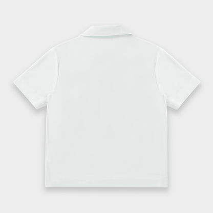 Archer Breezy Boxy Short Sleeve Polo Stone