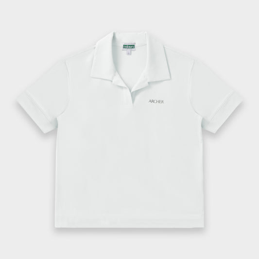 Archer Breezy Boxy Short Sleeve Polo Stone