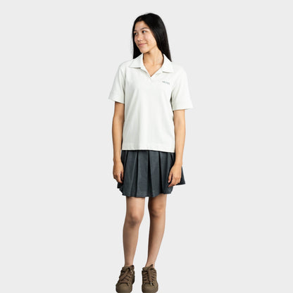 Archer Breezy Boxy Short Sleeve Polo Stone