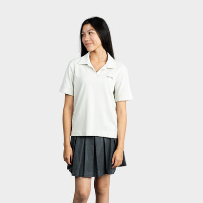 Archer Breezy Boxy Short Sleeve Polo Stone