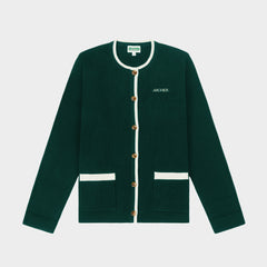 Archer Classic Crew Cardigan Green