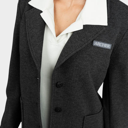 Archer Preppy Blazer Charcoal