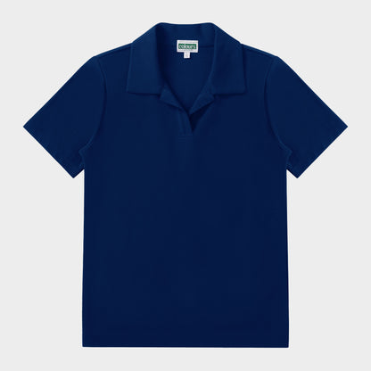 Castilleja Breezy Tailored Short Sleeve Polo Navy