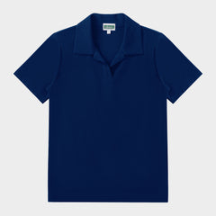 Castilleja Breezy Tailored Short Sleeve Polo Navy