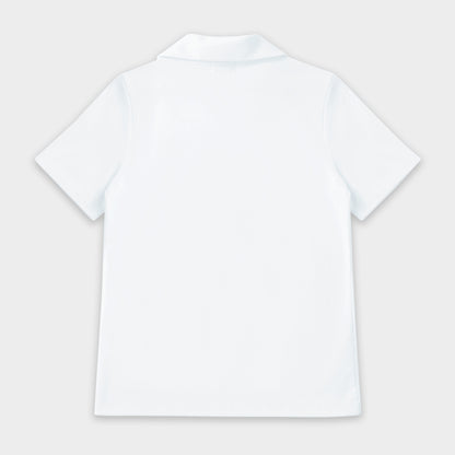 Castilleja Breezy Tailored Short Sleeve Polo White