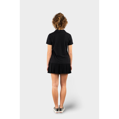 Modern Pleated Skirt with Bike Shorts Black