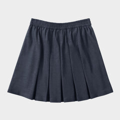 Marlborough Pleated Skirt with Bike Shorts Charcoal