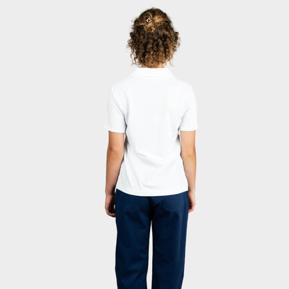 Castilleja Breezy Tailored Short Sleeve Polo White