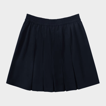 Archer Pleated Skirt with Bike Shorts Black