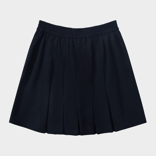 Archer Pleated Skirt with Bike Shorts Black