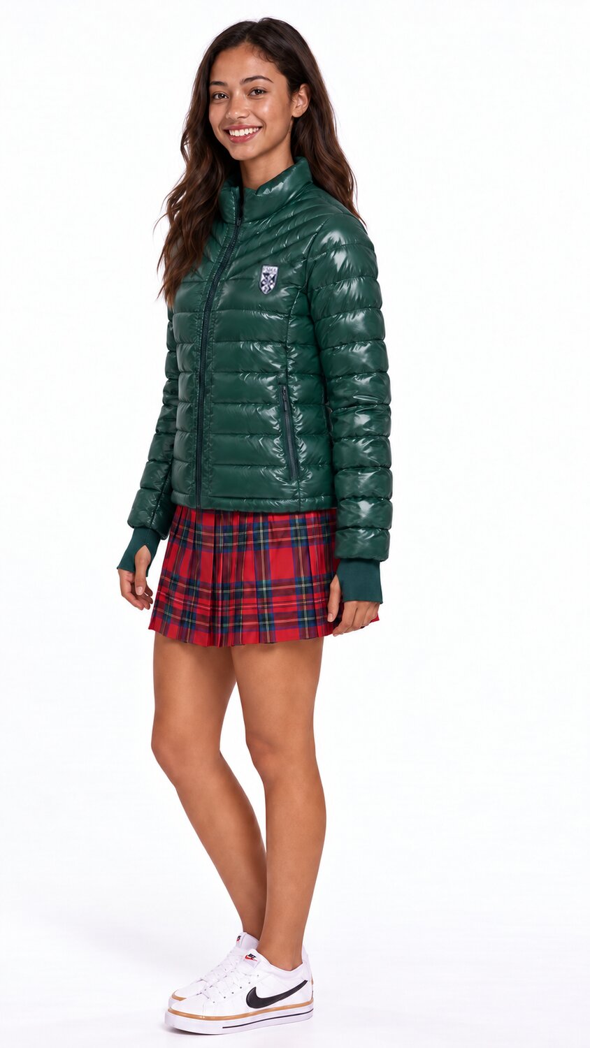 FSHA Hi-Gloss Puffer Jacket Green