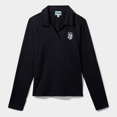 FSHA Cozy Long Sleeve Polo Black