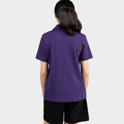 Marlborough Breezy Tailored Short Sleeve Polo Purple