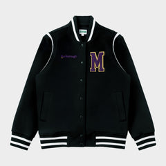 Marlborough Fleece Varsity Jacket Black