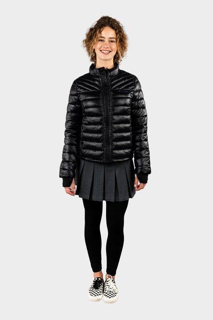 Marlborough Hi-Gloss Puffer Jacket Black