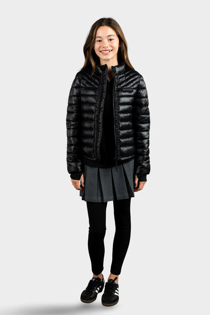Marlborough Hi-Gloss Puffer Jacket Black