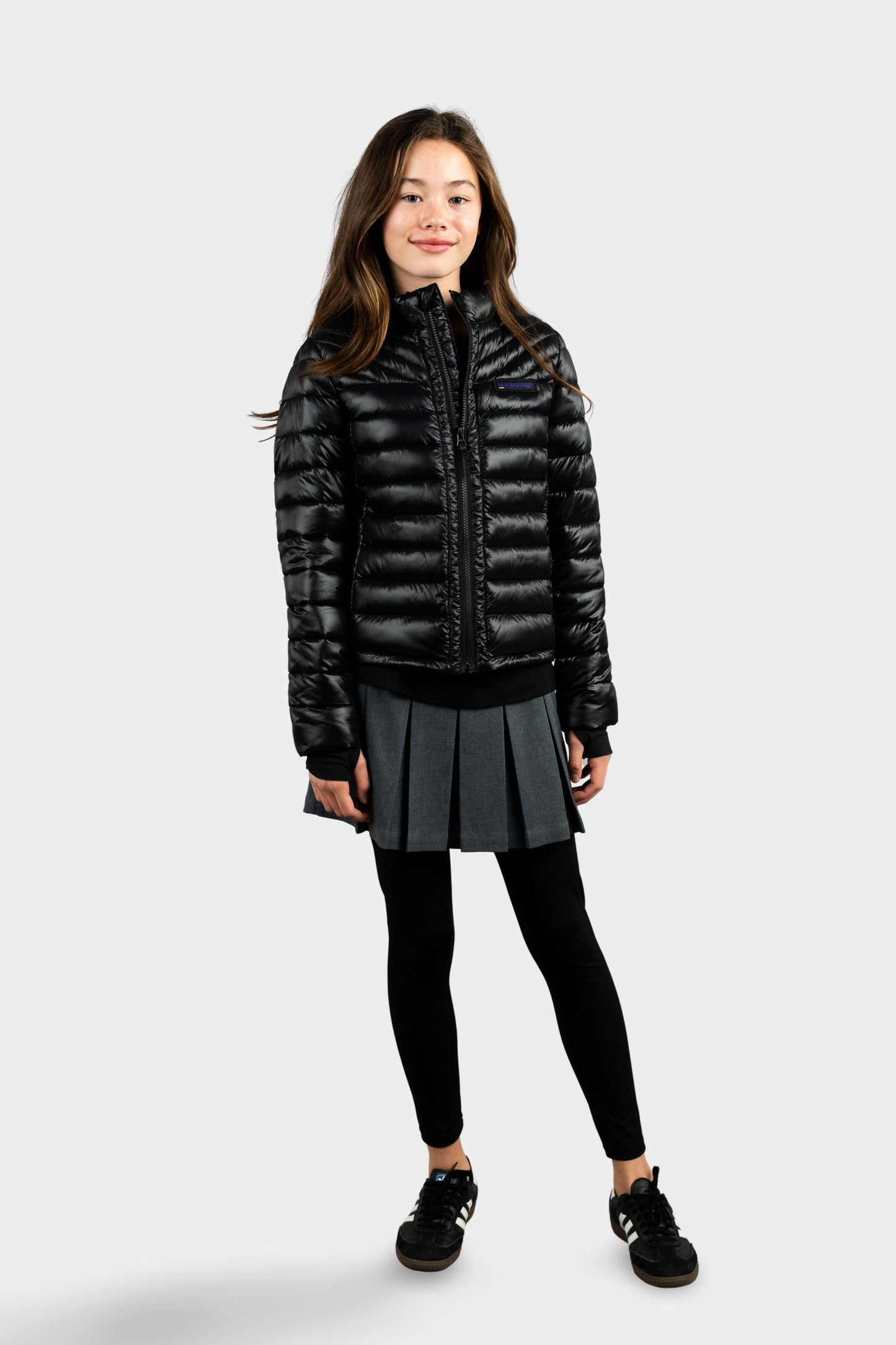 Marlborough Hi-Gloss Puffer Jacket Black