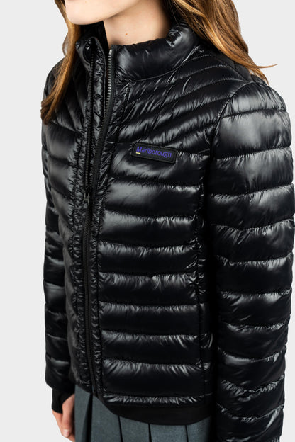 Marlborough Hi-Gloss Puffer Jacket Black