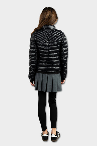 Marlborough Hi-Gloss Puffer Jacket Black