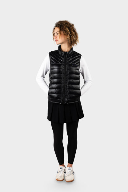 Marlborough Hi-Gloss Puffer Vest Black