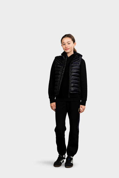 Marlborough Hi-Gloss Puffer Vest Black