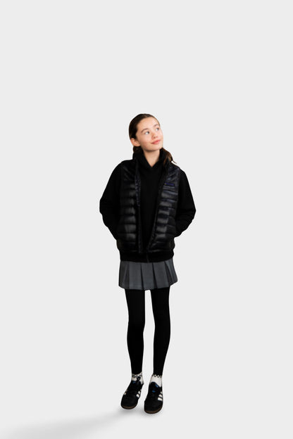 Marlborough Hi-Gloss Puffer Vest Black