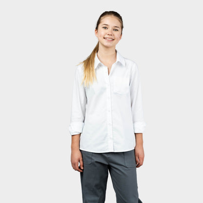 Marlborough Long Sleeve Button Down Shirt White