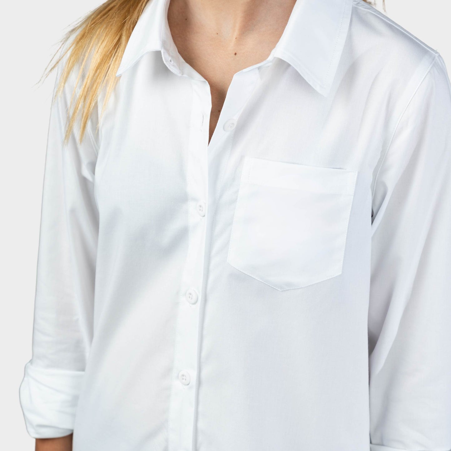 Marlborough Long Sleeve Button Down Shirt White