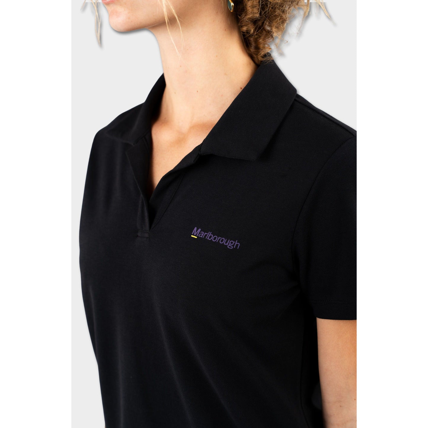Marlborough Modern Short Sleeve Polo Black