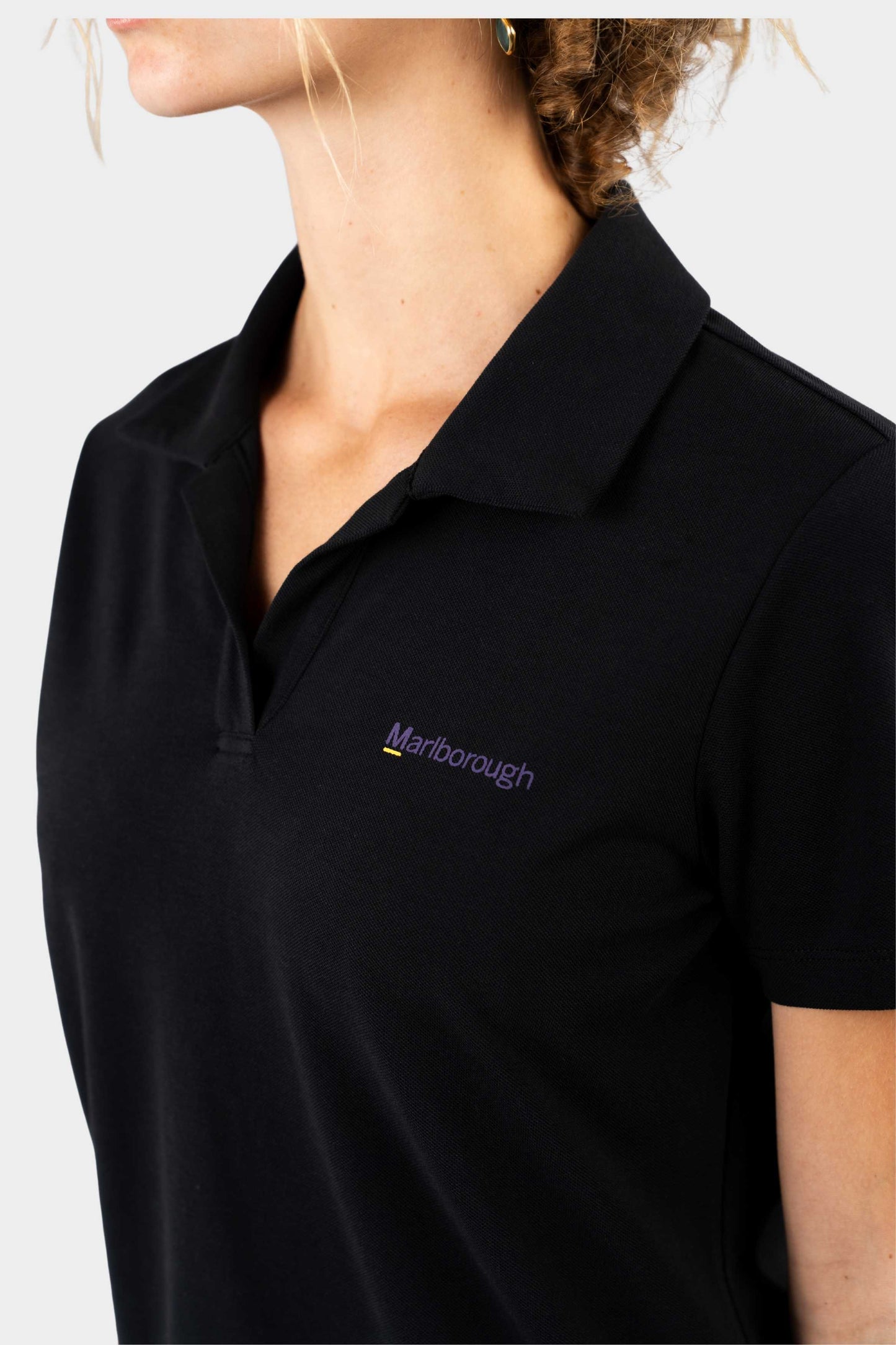 Marlborough Modern Short Sleeve Polo Black